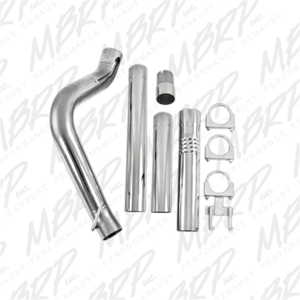 MBRP filter-back exhaust system fits Ford F-350 Armor Plus Series T409 stainless steel S6242SLM