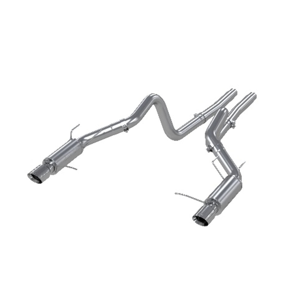 MBRP cat-back exhaust system fits 2011-2014 Ford Mustang dual split rear exit Armor Plus Series T409 stainless steel S7264409