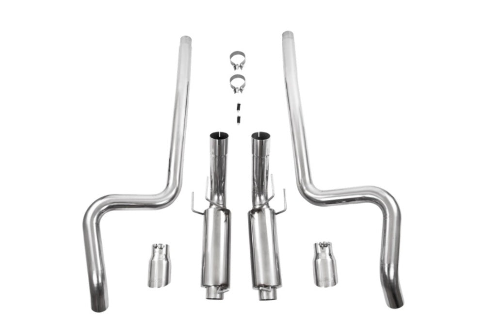 MBRP cat-back exhaust system fits 2011-2014 Ford Mustang dual split rear exit Armor Plus Series T409 stainless steel S7264409
