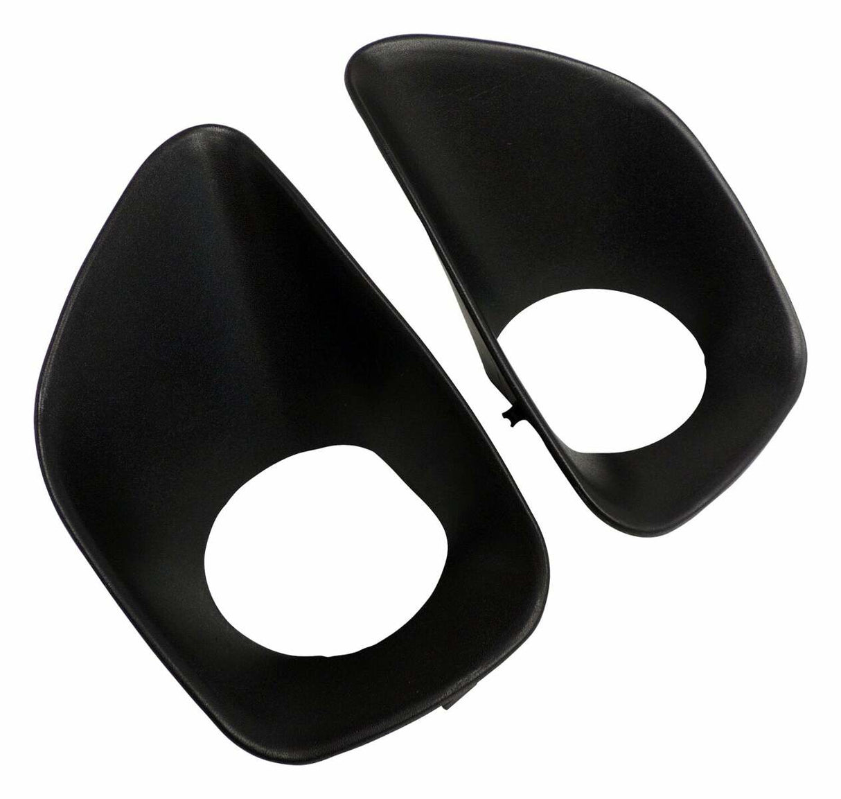Jeep Fits 2011-2013 WK Grand Cherokee; fog light assembly Bezel Set -68078284K-CRN black