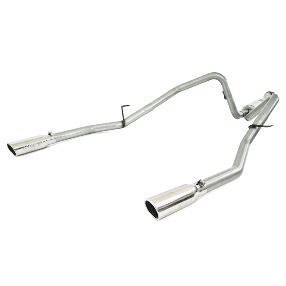 MBRP cat-back exhaust system fits 2011-2014 Ford F-150 dual rear exit aluminized steel S5234AL 2 inch inlet/outlet