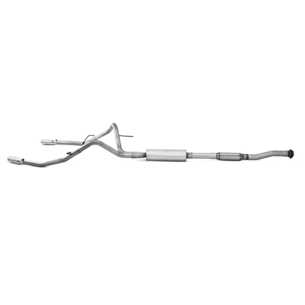 MBRP cat-back exhaust system fits 2011-2014 Ford F-150 dual rear exit aluminized steel S5234AL 2 inch inlet/outlet