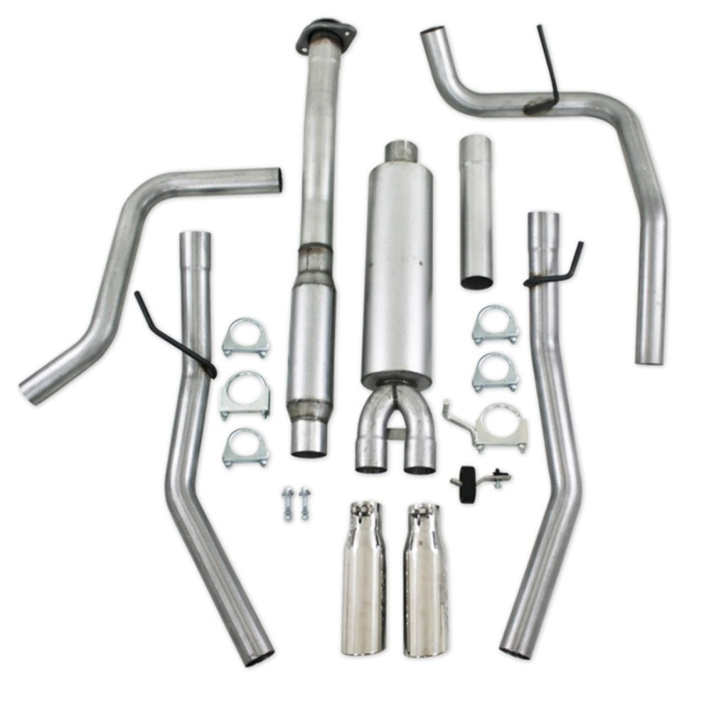 MBRP cat-back exhaust system fits 2011-2014 Ford F-150 dual rear exit aluminized steel S5234AL 2 inch inlet/outlet