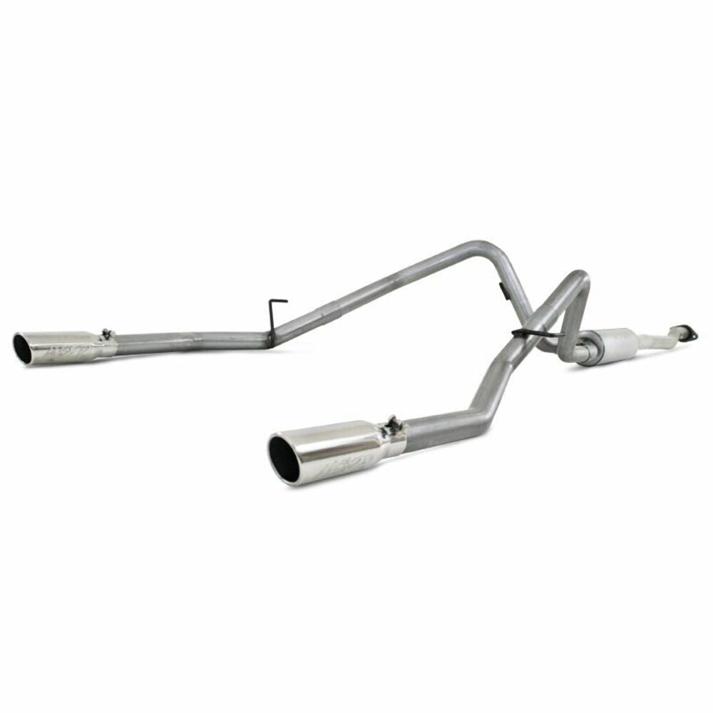 MBRP cat-back exhaust system fits 2011-2014 Ford F-150 dual rear exit aluminized steel S5240AL 2 inch inlet/outlet