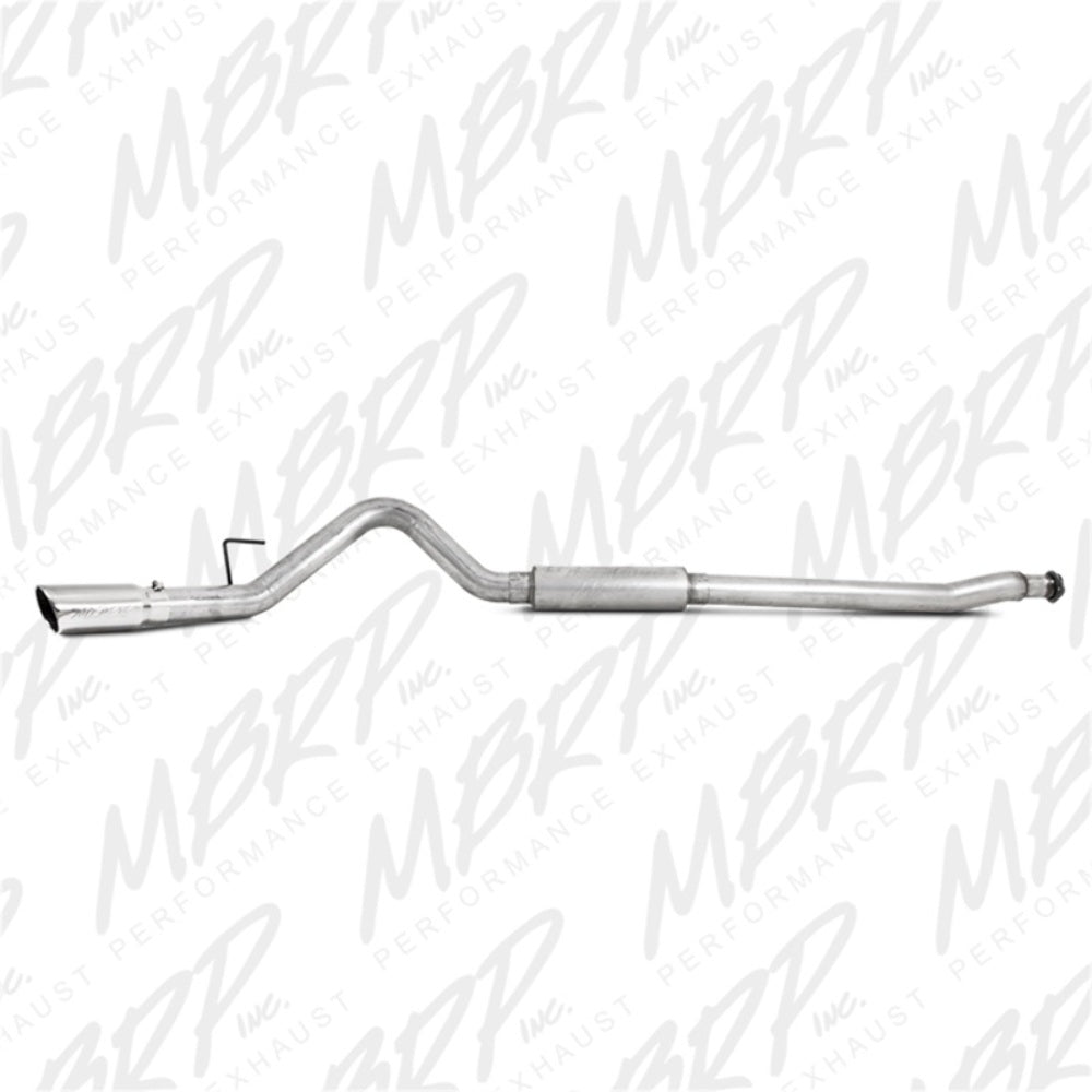 MBRP cat-back exhaust system fits 2011-2014 Ford F-150 single side exit aluminized steel S5248AL 4 inch inlet/outlet
