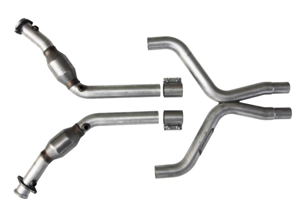 t Fits 2011-2014 Ford Mustang V6 3.7L Full X Pipe With Catalytic Converters-1814 BBK Performance
