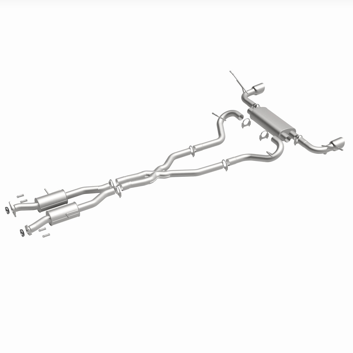 Fits 2011-2022 Jeep Direct-Fit Replacement Exhaust System 106-0834 aluminized steel