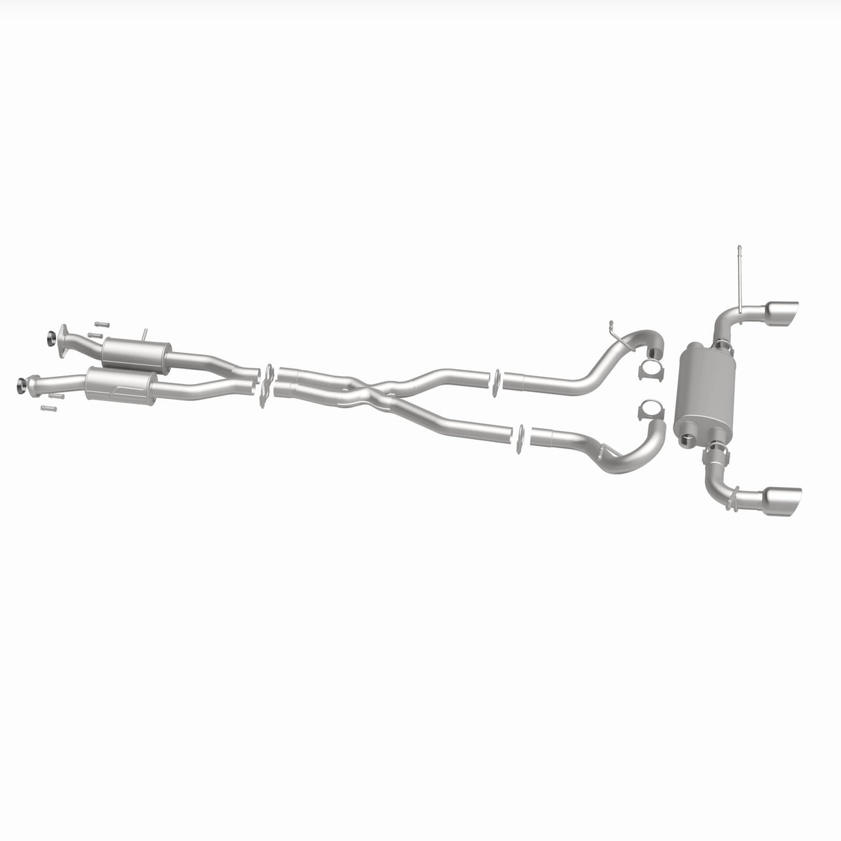 Fits 2011-2022 Jeep Direct-Fit Replacement Exhaust System 106-0834 aluminized steel