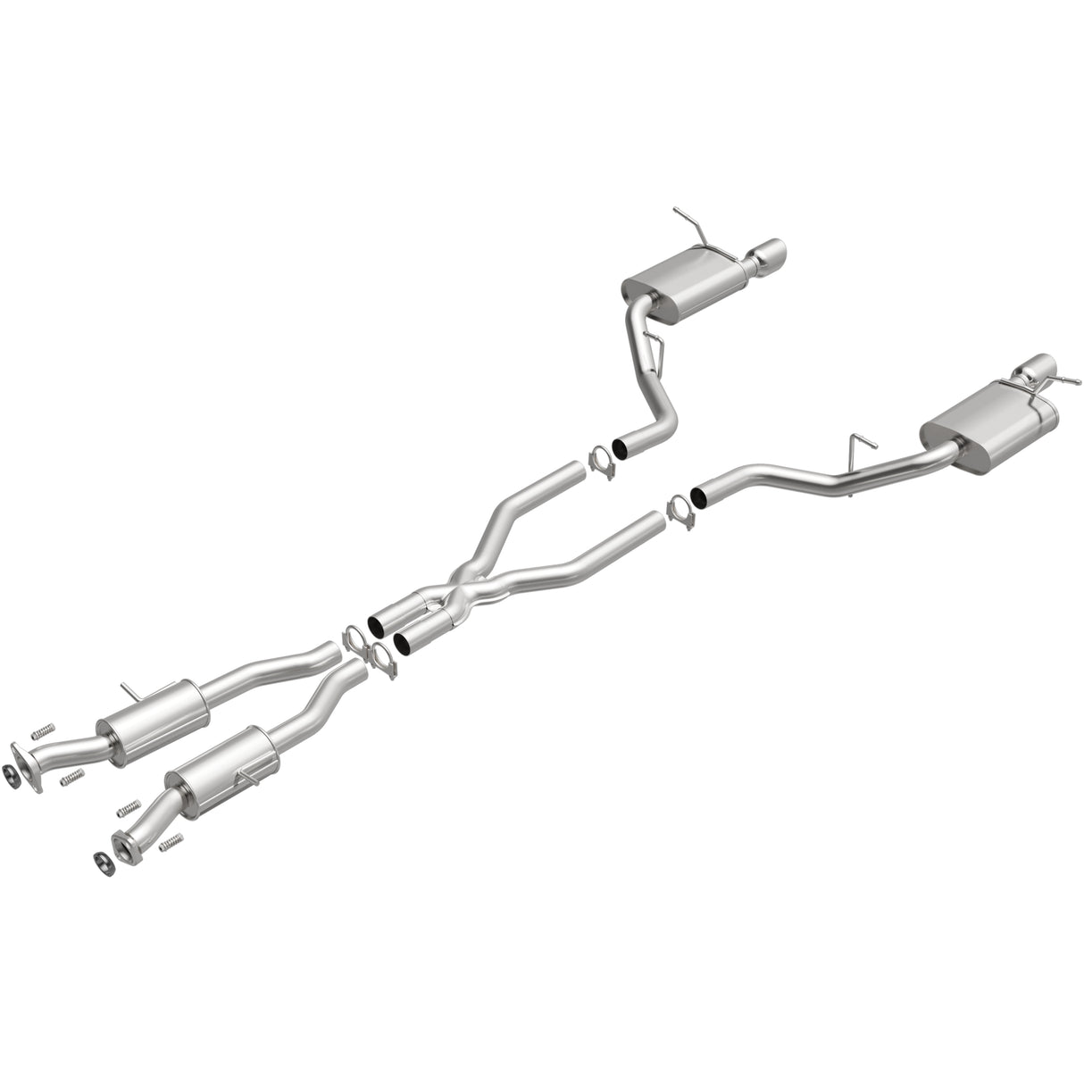 Fits 2011-2023 Dodge Durango Direct-Fit Replacement Exhaust System 106-0768 aluminized steel
