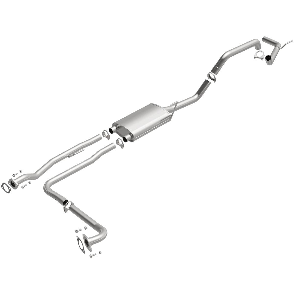 2012-2017 Nissan Direct-Fit Replacement Exhaust System 4.0L V6 106-0296 aluminized steel