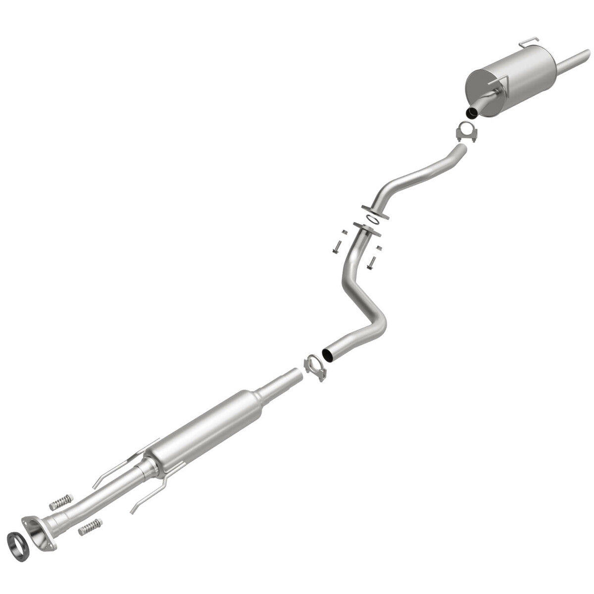 Fits 2012-2017 Nissan Versa 1.6L Direct-Fit Replacement Exhaust System 106-0157 aluminized steel