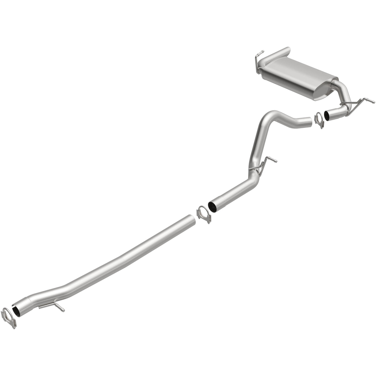 Fits 2012-2018 Jeep Direct-Fit Replacement Exhaust System 106-0754 aluminized steel