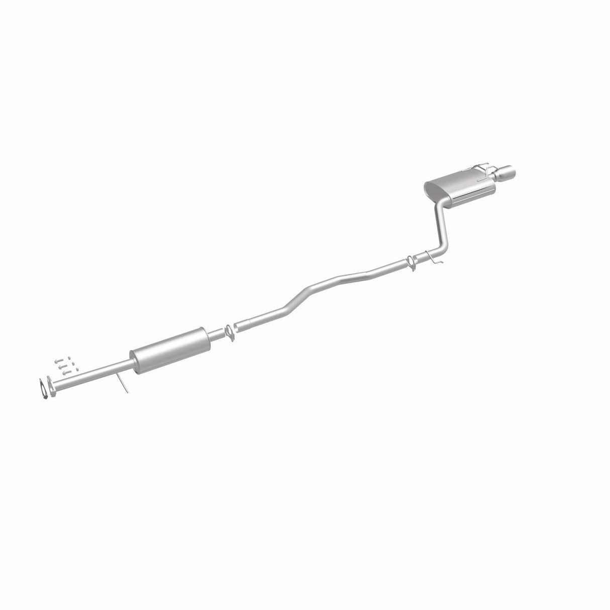 Fits 2013-2017 Honda Accord 2.4L Direct-Fit Replacement Exhaust System 106-0752 aluminized steel