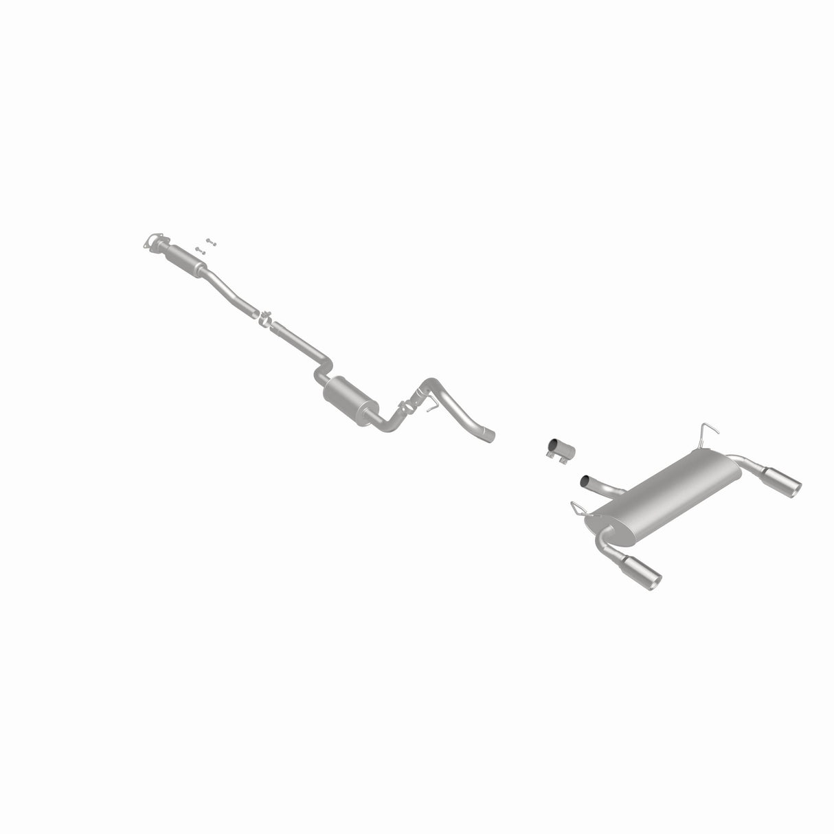 Fits 2013-2018 Ford Escape Stainless Direct-Fit Replacement Exhaust 116-0504 stainless steel