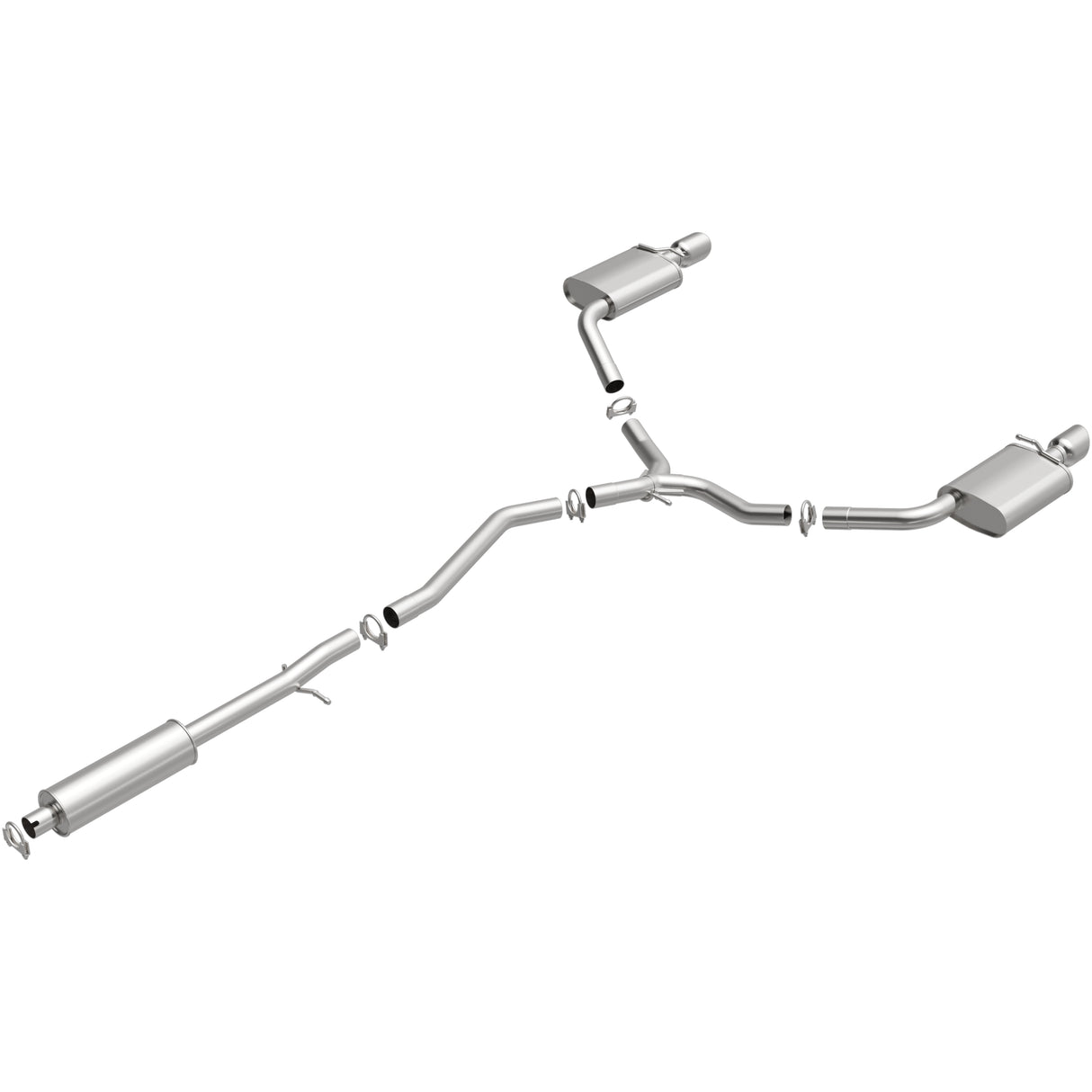 Fits 2013-2019 Ford Taurus 3.5L Direct-Fit Replacement Exhaust System 106-0805 aluminized steel