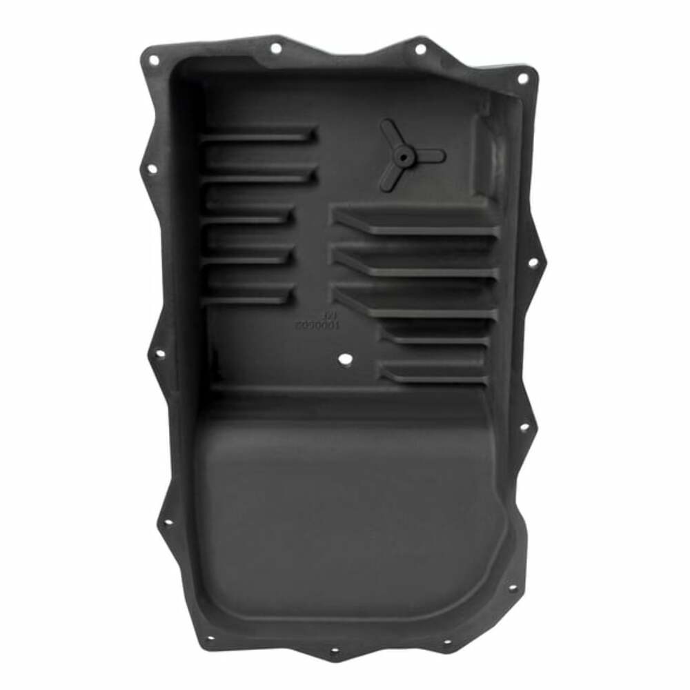 Fits 2013-2023 Ram 1500 Trucks Hi-Tek Deep Transmission Pan - Black aluminum black anodized