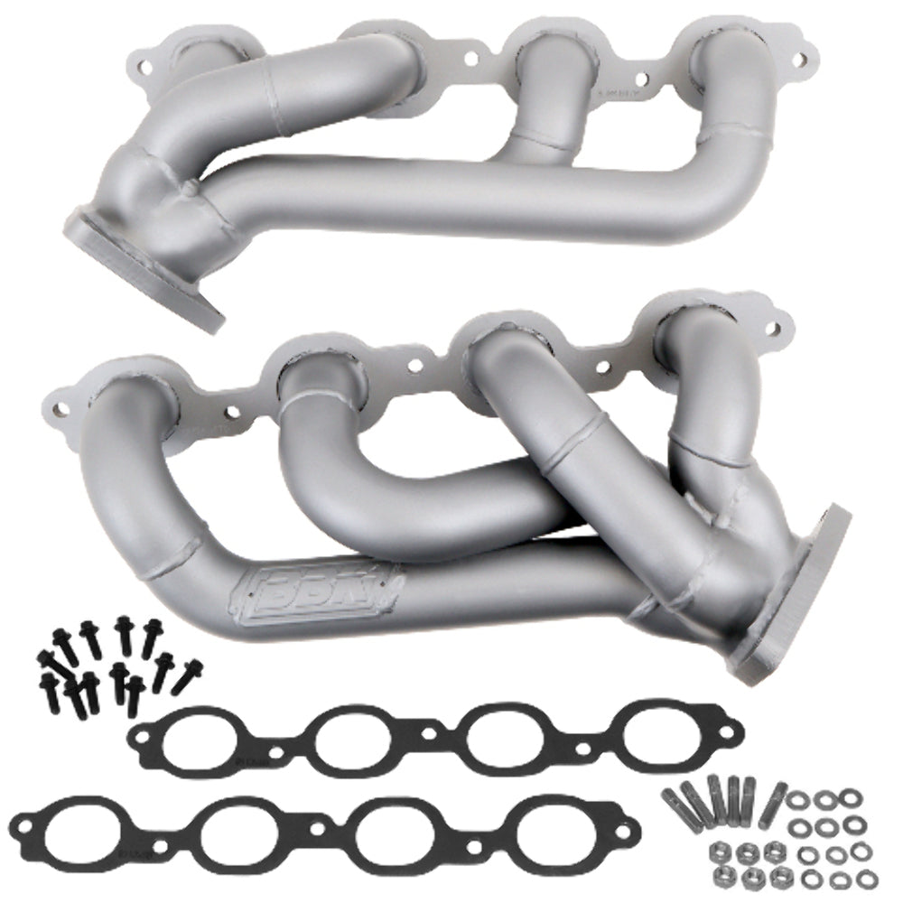 Fits 2014-2018 Chevrolet GM Truck 5.3L 6.2L 1-3/4 Shorty Exhaust Headers-4047 for 2014-2018 Chevy Silverado ceramic coated polished