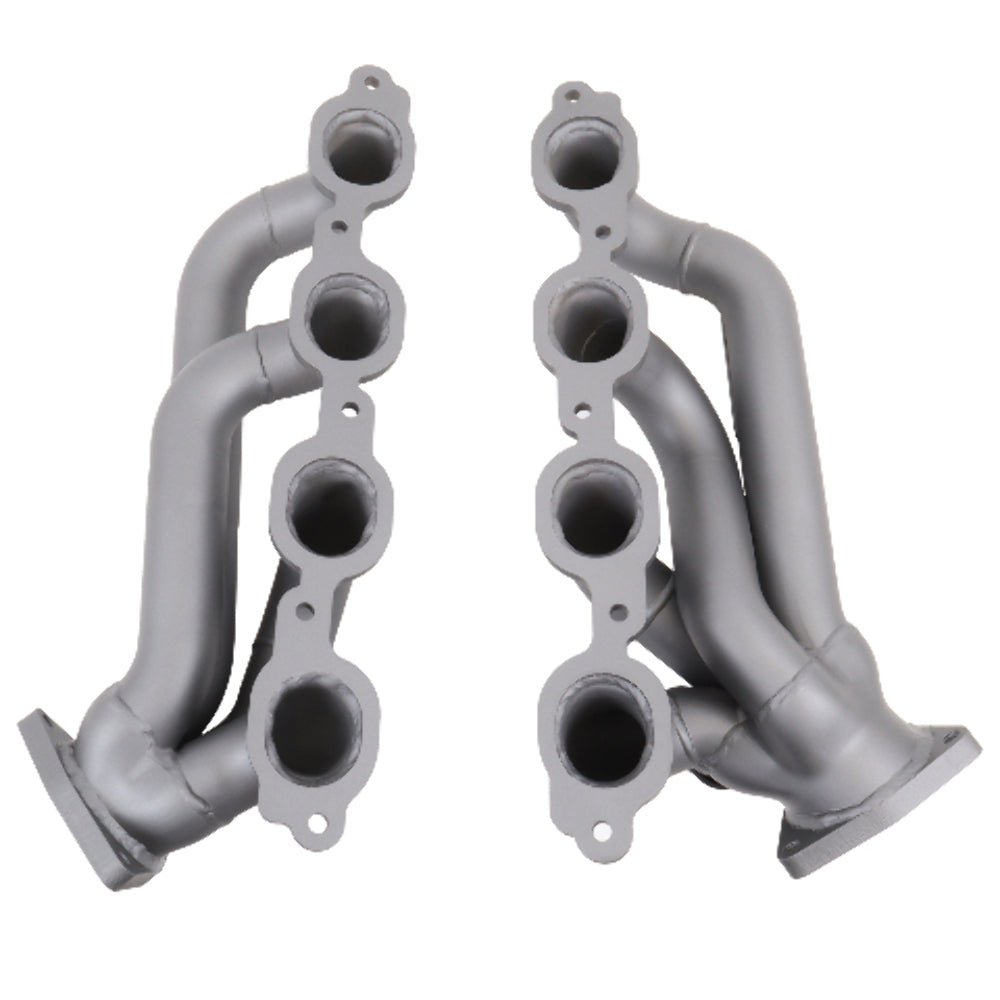 Fits 2014-2018 Chevrolet GM Truck 5.3L 6.2L 1-3/4 Shorty Exhaust Headers-4047 for 2014-2018 Chevy Silverado ceramic coated polished
