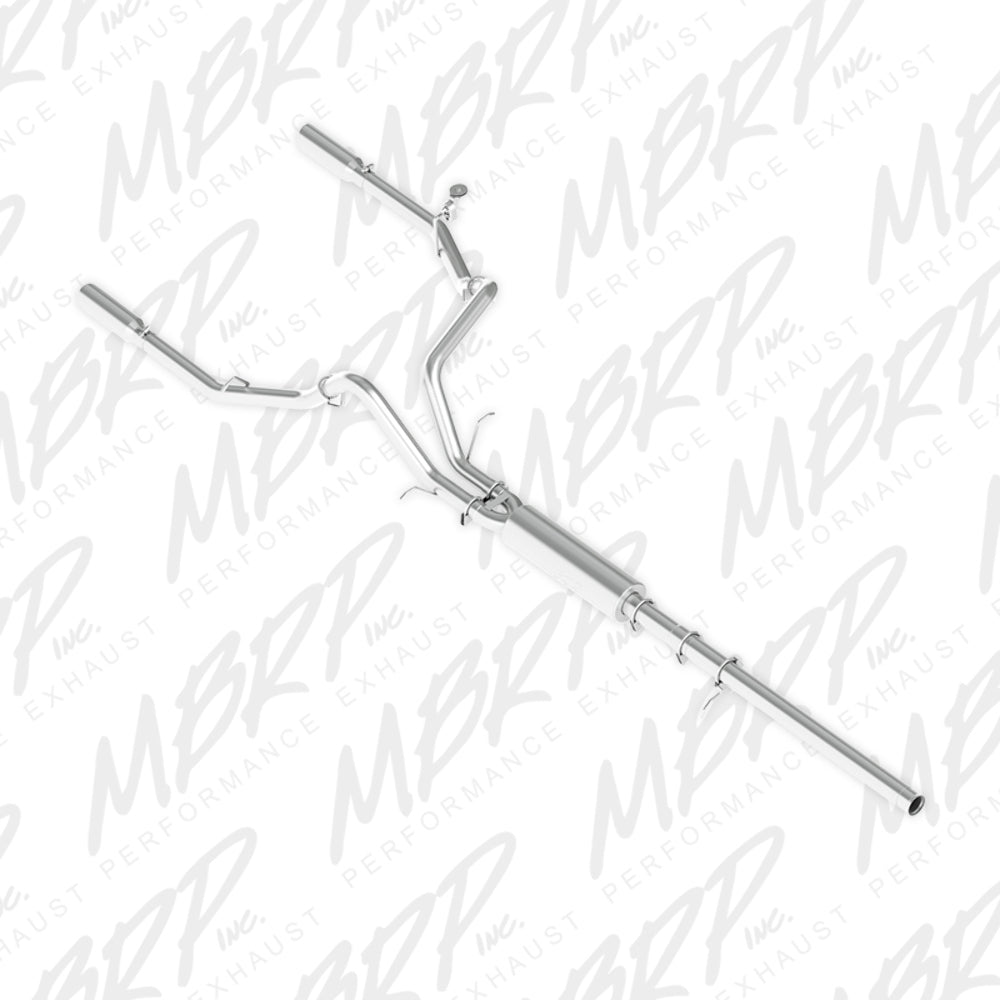 t Fits 2014-2018 Chevrolet Silverado 1500 3" Cat Back; Dual Split Rear; AL-S5084AL MBRP Exhaust