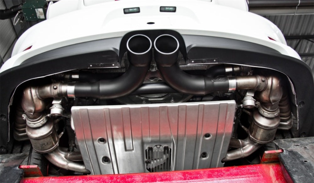 MBRP performance muffler fits 2014-2019 Porsche aluminized steel S7607BLK