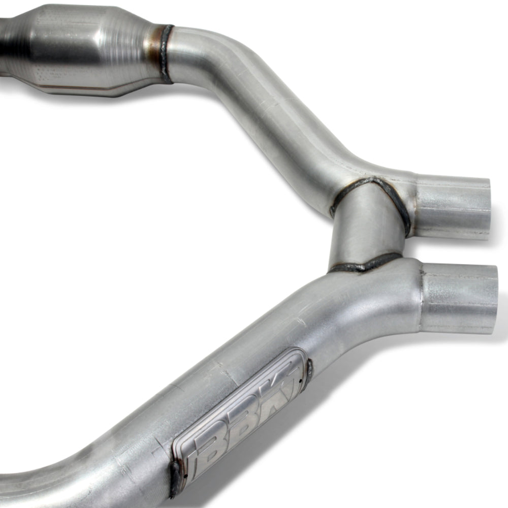 Fits 2015-17 Mustang V6 Short Mid H Pipe w/Converters For Use w/ 1642/16420-1465