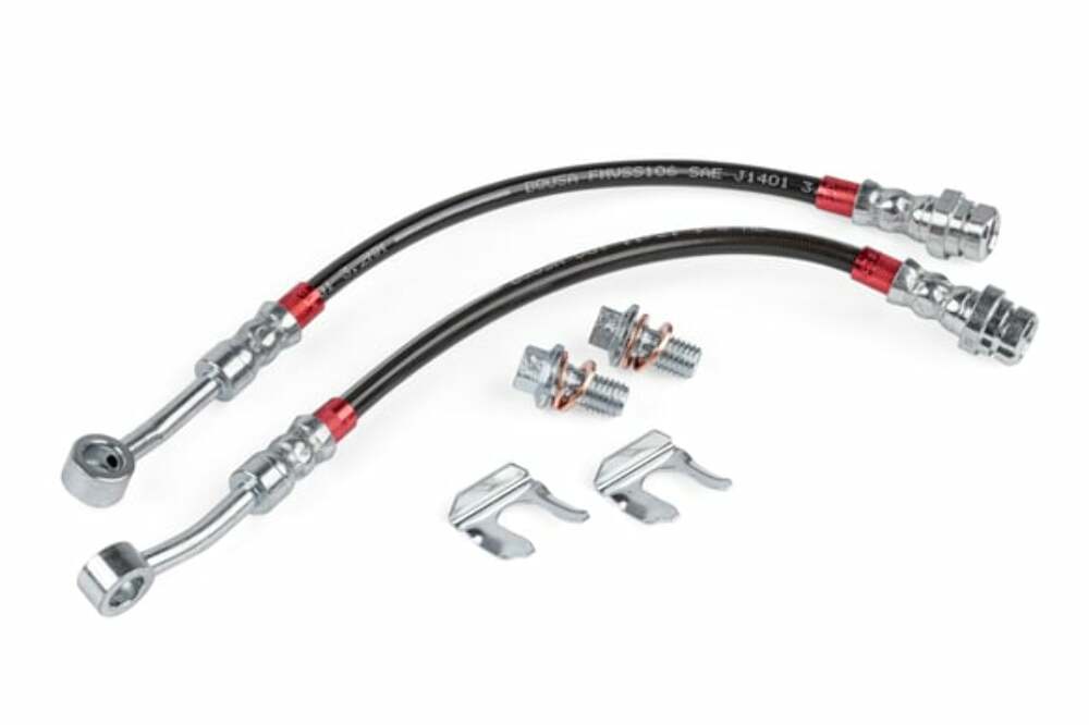 Fits 2015-20 A3 Quattro Audi Braided S/S Brake Lines Rear set and VW stainless steel polished
