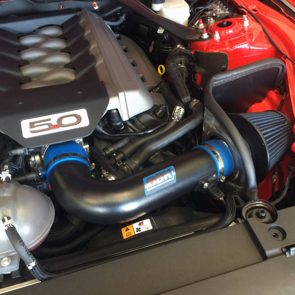 Fits 2015-2017 Mustang GT 5.0 Cold Air Intake Kit (Blackout Finish)-18475