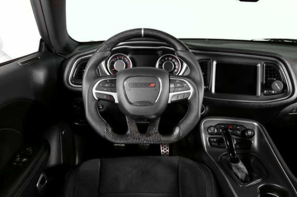 Fits 2015-2022 Dodge Challenger/Charger; Steering Wheel-Carbon Fiber-CH950-17