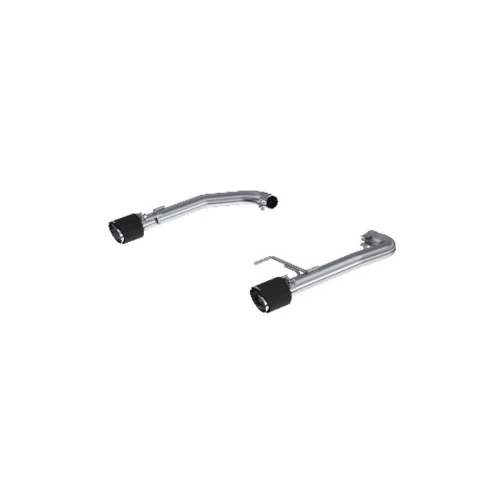 MBRP axle-back exhaust system fits 2015-2023 Ford Mustang Armor Pro Series T304 stainless steel carbon fiber tip S72473CF 5 inch inlet 2.5 inch outlet