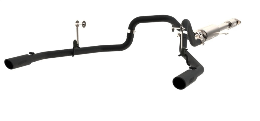 MBRP cat-back exhaust system fits 2016-2020 Ford F-150 dual rear exit aluminized steel S5258BLK 2 inch inlet/outlet