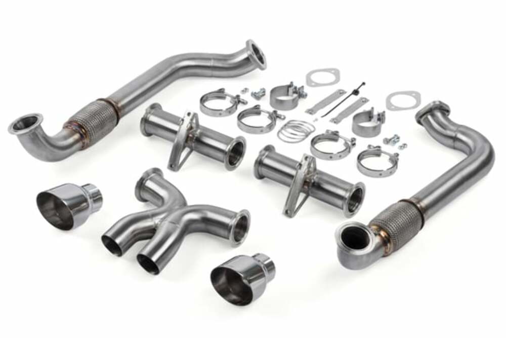Fits 2017-24 718 Boxster Porsche Catback Exhaust -718(982)2.0 & 2.5T stainless steel polished