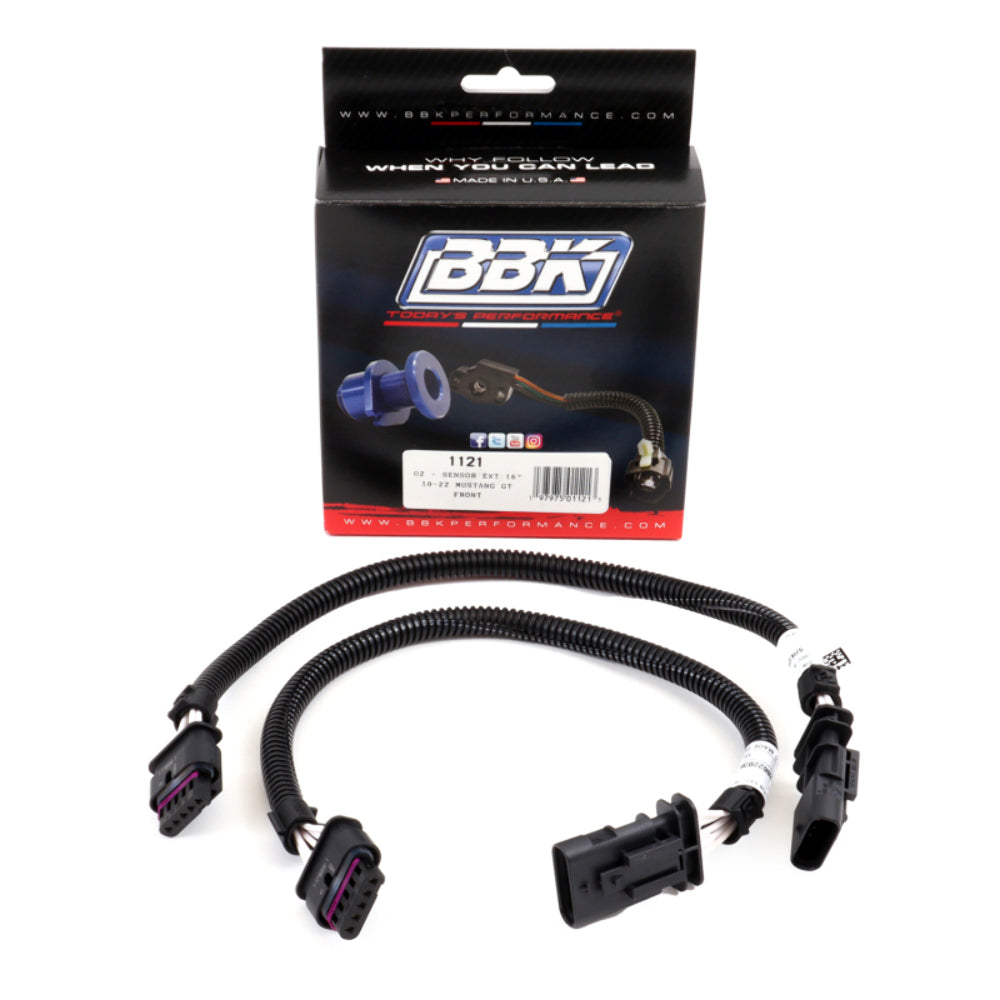 Fits 2018-24 Mustang GT Front Or Rear O2 Harness Extensions 16In (Pair)-1121 for 2018-2024 Mustang