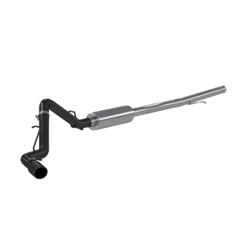 MBRP cat-back exhaust system fits 2019-2021 Chevy Silverado 1500 single side exit aluminized steel black coated S5087BLK 3 inch inlet/outlet