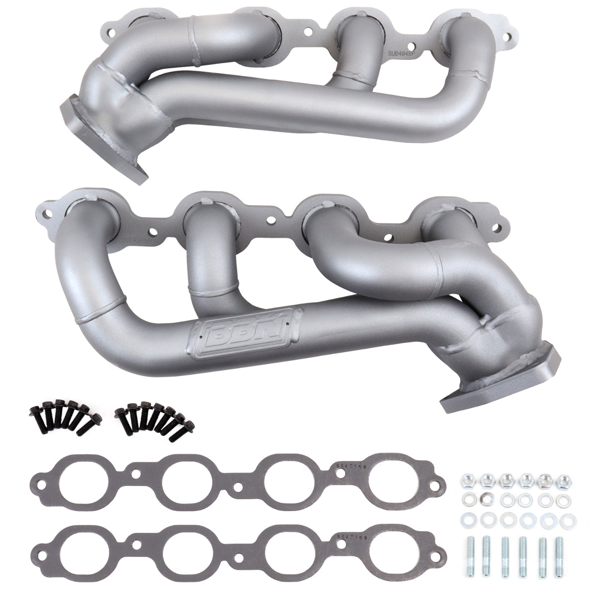 Fits 2019-2024 Chevrolet GM Truck 5.3L 6.2L 1-3/4 Shorty Exhaust Headers-4048 for 2019-2024 Chevy Silverado ceramic coated polished