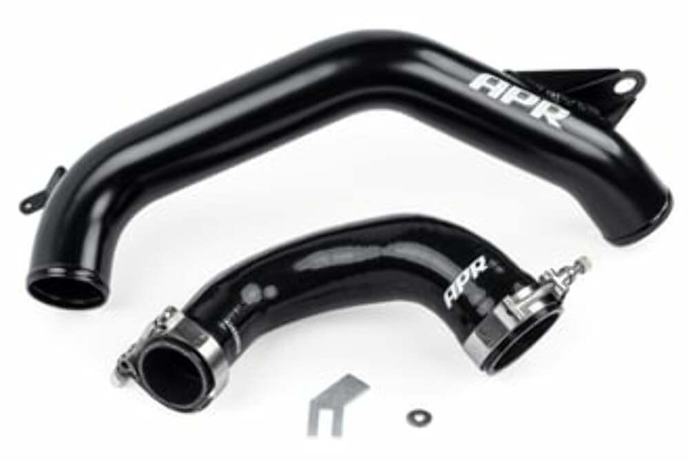 Fits 2019-2024 Q3 Audi Charge Pipes - Turbo Outlet - MQB 1.8T/2.0T and VW aluminum black