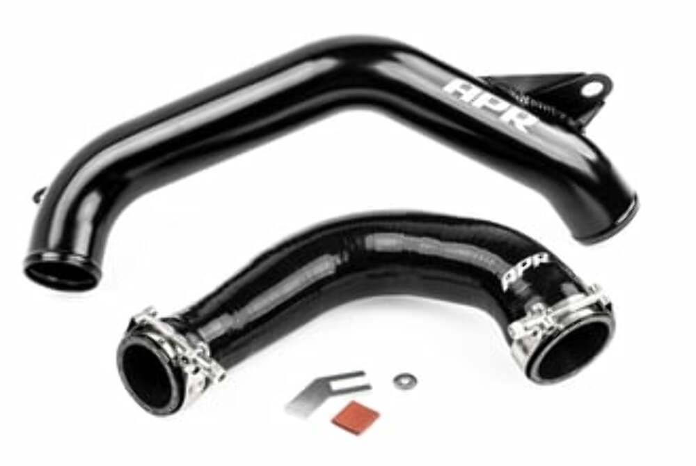Fits 2019-2024 Q3 Audi Charge Pipes-Turbo Outlet-MQB 1.8T/2.0T(DTR6054)MS100215 and VW aluminum black