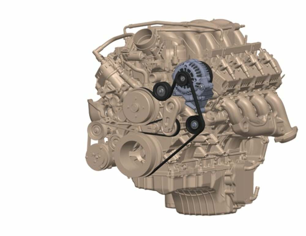 t Fits 2020+ Ford 7.3L Godzilla Engine W/ 105Amp Alternator & Bracket Kit-20-380 Holley
