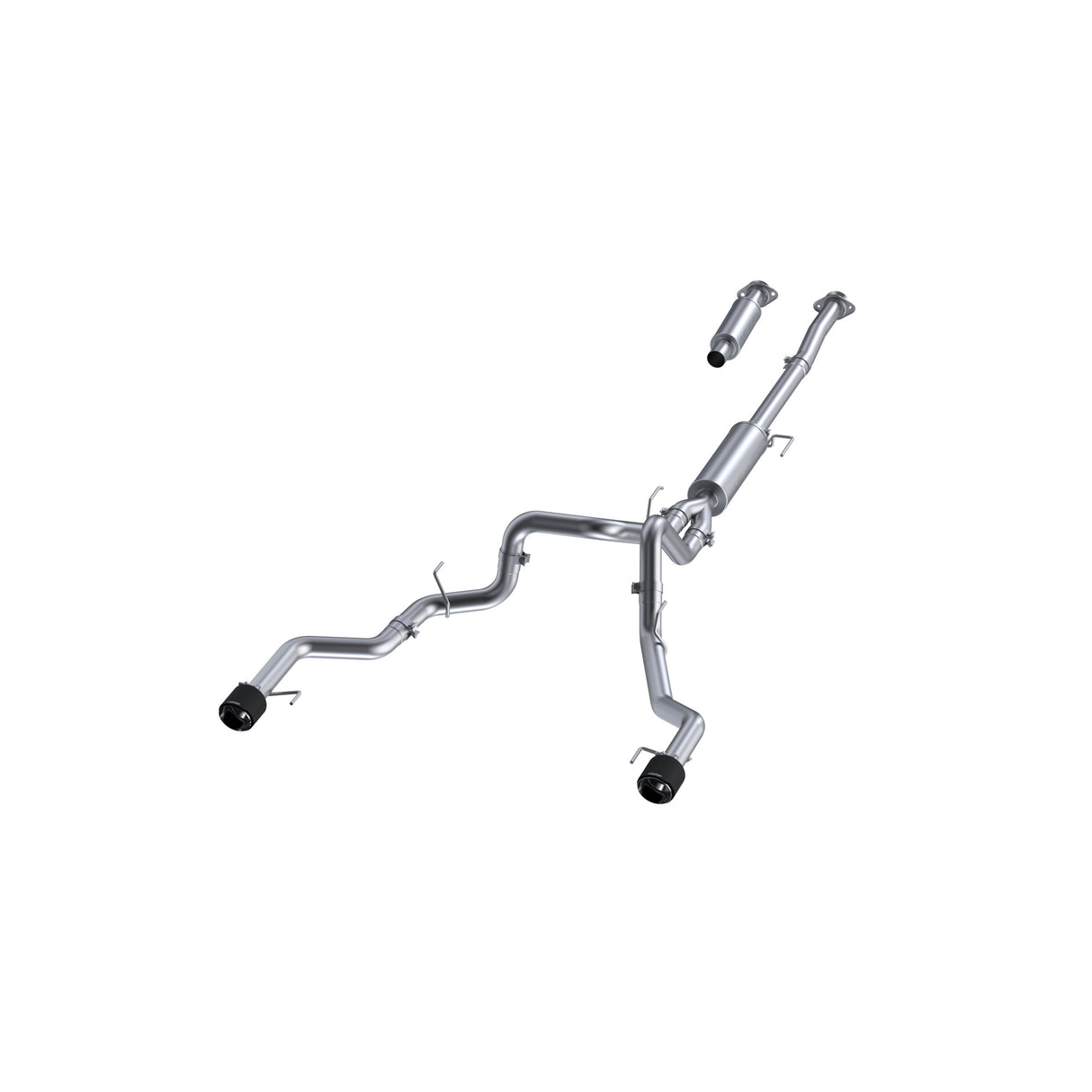 MBRP cat-back exhaust system fits 2022-2024 Ford F-150 dual split rear exit Armor Pro Series T304 stainless steel S52683CF 3 inch inlet/outlet