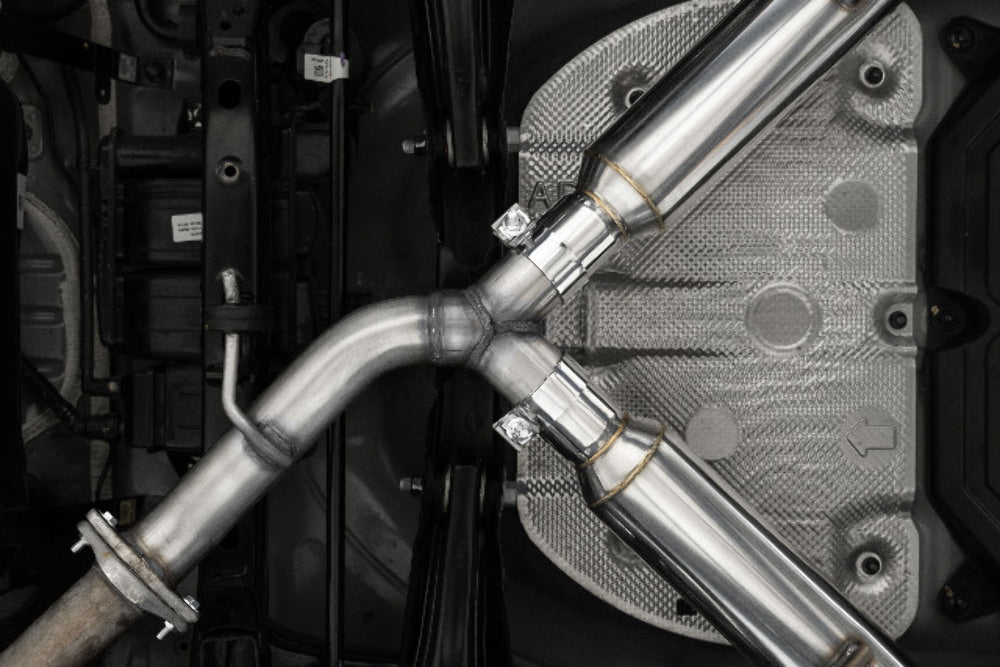 t Fits 2022-24 Kia Forte 3" Axle-Back; Dual Split Quad Rear Exit; T304-S47113CF MBRP Exhaust