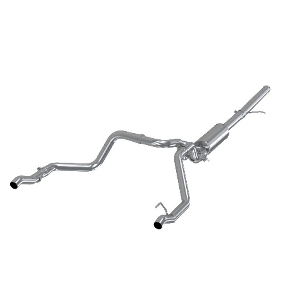 MBRP cat-back exhaust system fits Chevy Silverado 1500 dual rear exit Armor Plus Series T409 stainless steel S5085409