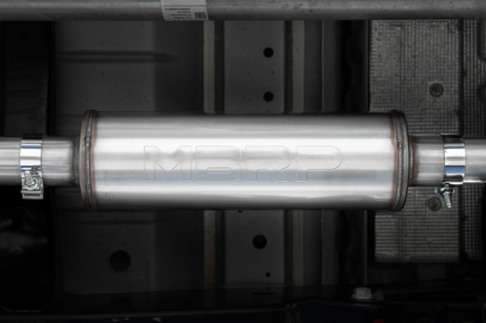 MBRP cat-back exhaust system fits 2023-2024 Chevy single side exit aluminized steel S5015AL 3 inch inlet/outlet