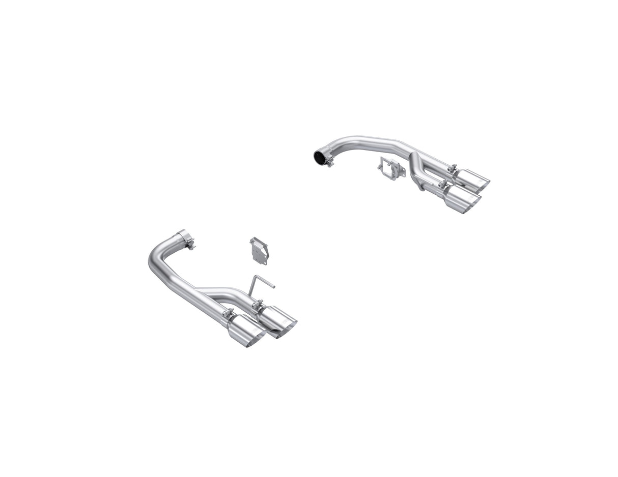MBRP axle-back exhaust system fits Ford Mustang Armor Pro Series T304 stainless steel S7281304 2.5 inch inlet/outlet