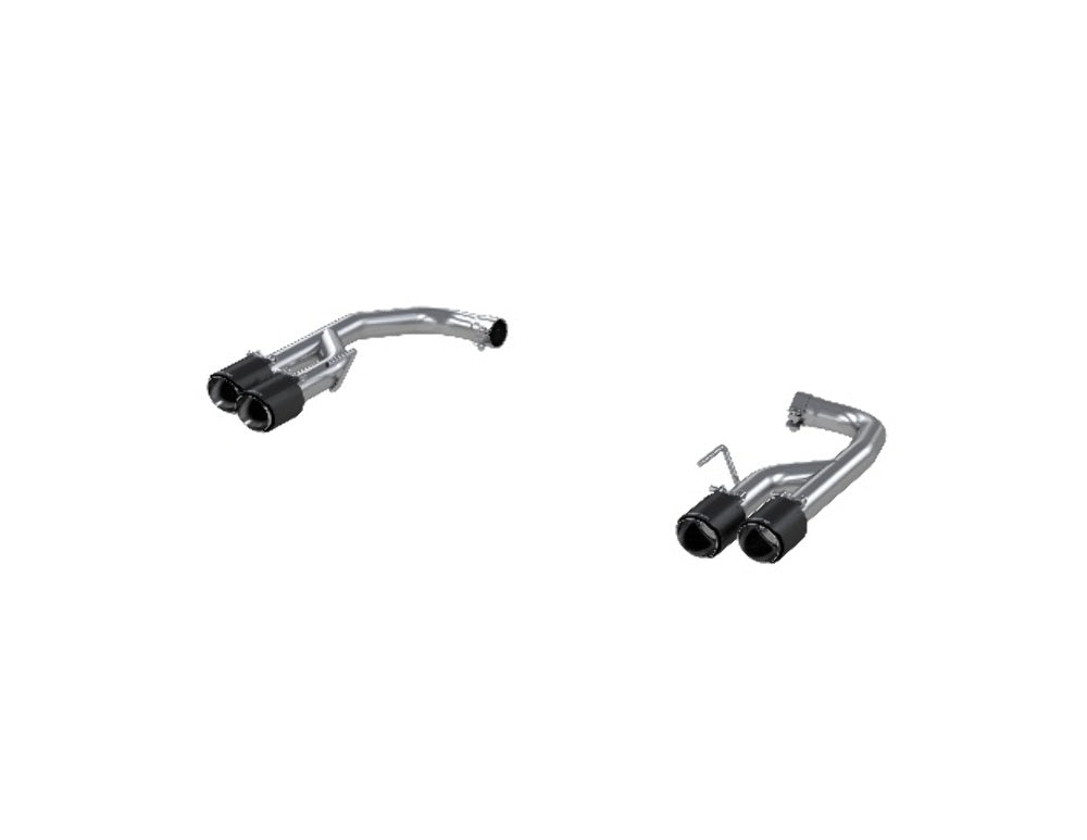MBRP axle-back exhaust system fits Ford Mustang Armor Pro Series T304 stainless steel carbon fiber tip S72113CF 2.5 inch inlet/outlet