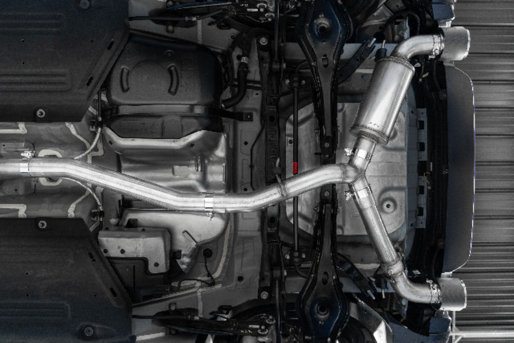 MBRP cat-back exhaust system dual split rear exit Armor Pro Series T304 stainless steel S47093CF