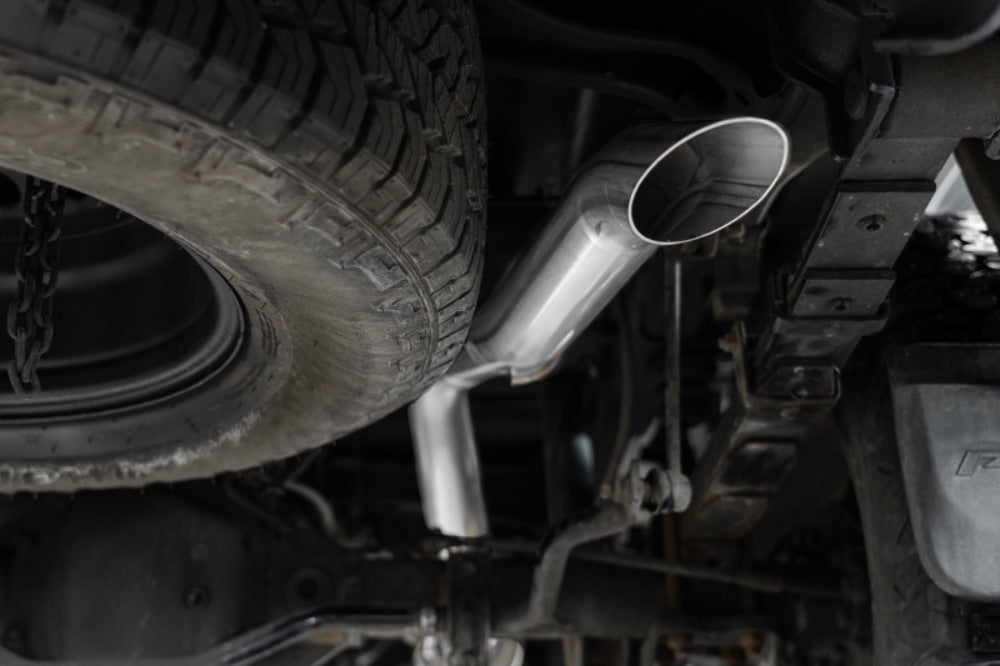 MBRP cat-back exhaust system fits Nissan Frontier aluminized steel S5409AL 2.5 inch inlet/outlet