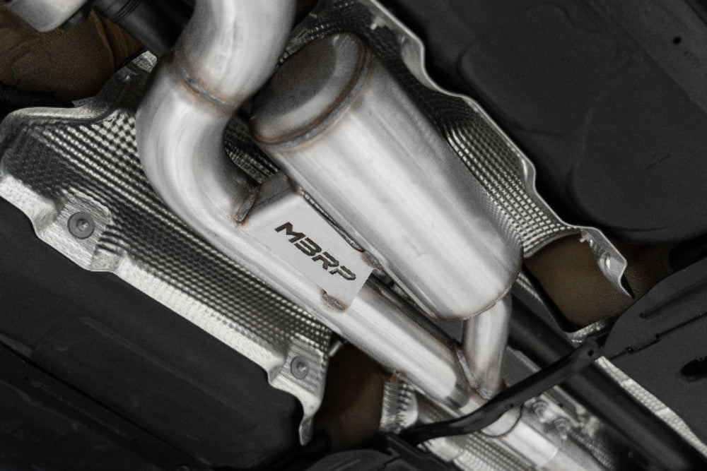 MBRP cat-back exhaust system Armor Pro Series T304 stainless steel carbon fiber tip S4612304
