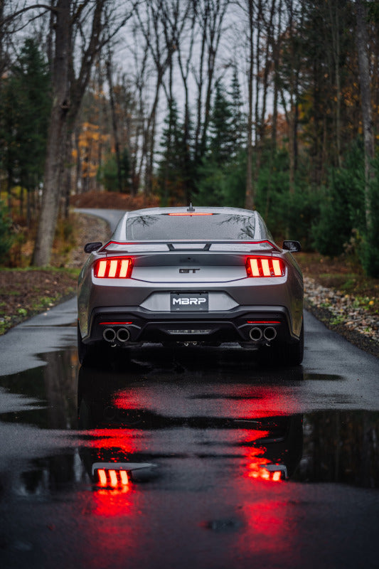 t Fits 24 Mustang 3" Cat Back w/Quad 4" Dual Wall Tips Race Version-Black-S7282BLK MBRP Exhaust