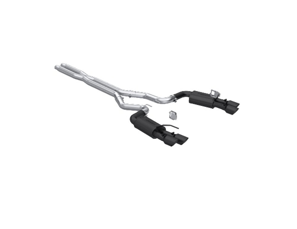 t Fits 24 Mustang 3" CatBack w/Quad 4" Dual Wall Tip Street Version Black-S7280BLK MBRP Exhaust