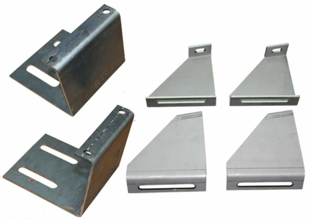 60-66 C10 Panel Lowered Seat Brackets-Low Hump Floor & Bench Seat steel
