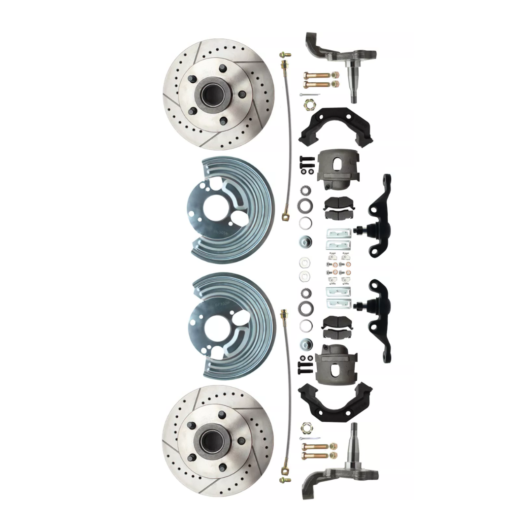 t Fits 62-72 Mopar A; Front Disc Converison; Slotted; w/Bolt 5x4 DBK6272A-40-LX MBM Brakes